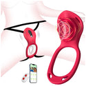 Couples Rose App Remote Control Wearable Vibrator, Couple Women Adult Sex Toys Games for Men, Hands Free Panty Clitoris Vibrator Vibrating Cock Ring, ZOOPLOU BDSM Female Sex Toy Clitoral Stimulator