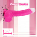Thrusting Soft Pink Liquid Silicone Jelly Dildo, Suction Cup Fantasy Anal G Spot Rotating Vibrating Realistic Strap On Dildo, Remote Control Vibrator, YUKZEN Women Female Couples Adult Sex Toys Games