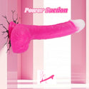 Thrusting Soft Pink Liquid Silicone Jelly Dildo, Suction Cup Fantasy Anal G Spot Rotating Vibrating Realistic Strap On Dildo, Remote Control Vibrator, YUKZEN Women Female Couples Adult Sex Toys Games