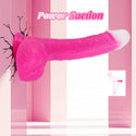 Thrusting Soft Pink Liquid Silicone Jelly Dildo, Suction Cup Fantasy Anal G Spot Rotating Vibrating Realistic Strap On Dildo, Remote Control Vibrator, YUKZEN Women Female Couples Adult Sex Toys Games