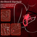 Rose Mini Wearable Vibrator with Finger Stimulator, Hands Free Vibrating Strap On Clitoral Massager, App Remote Control Adult Tools for Couples Women in Bed, ZOOPLOU Vagina Toy