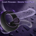 Vibrating Cock Ring with 360° Adjustable Bead Clitoral Stimulator, Pleasure Penis Ring Vibrator Couples Adult Sex Toys for Men Women, LITLLS Soft 8 Vibrations Male Couple Sex Toy Game for Men Erection