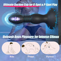 Thrusting Vibrating Anal Plug Sex Toys with Suction Cup, Remote Control Prostate Massager Butt Plug Vibrator, Anal Male Adult Sex Toy for Men Women Couples, HNNPY Anal Dildo Anal Trainer Game Play