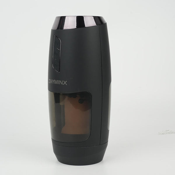 ZAYMINX Mens Sex Toys Male Masturbator, Vibrating Masturbator Squeezable Pocket Pussy for Men with 7.5" Depth Lifelike Textured Vagina, Plump and Soft Fleshy Masturbating Stroker Toys, Adult Sex Toys for Men