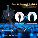 Anal Sex Toy Testicle Taint Stimulator with Adjustable Vibrating Cock Ring, Remote Control Vibrating Anal Butt Plug, Prostate Massager Penis Ring Vibrator for Men, Porinda Couples Male Adult Sex Toys