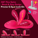 Riding Grinding Vibrating Dildo Vibrator, 360° Bend-to-Fit G Spot Anal Dildo with Clitoral Stimulator, Women Adult Sex Toys, App Remote Control Female Vibrator, Sex Saddle Dildo Mount for Chair Pillow
