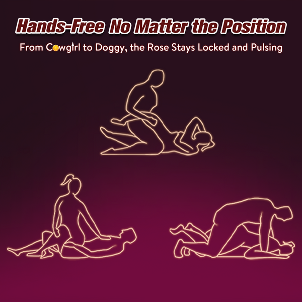 Couples Rose App Remote Control Wearable Vibrator, Couple Women Adult Sex Toys Games for Men, Hands Free Panty Clitoris Vibrator Vibrating Cock Ring, ZOOPLOU BDSM Female Sex Toy Clitoral Stimulator