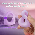 Couples Male Sex Bedroom Toys for Both Adult, Full Liquid Silicone Soft Penis Ring Vibrator, Couple Mens Women Sex Toy, 0.09LB Mini Long Distance APP Remote Control Kinky Sex Games for Men Erection