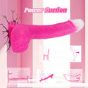 Thrusting Soft Pink Liquid Silicone Jelly Dildo, Suction Cup Fantasy Anal G Spot Rotating Vibrating Realistic Strap On Dildo, Remote Control Vibrator, YUKZEN Women Female Couples Adult Sex Toys Games