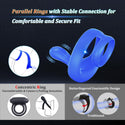 Couples Adult Sex Toys for Men - Silicone Penis Ring Male Couple Sex Toy, Remote Control Vibrator with 9 Vibrations, MOVGANI Cock Ring Taint Stimulator Adult Sex Games for Couples Mens Kinky Pleasure