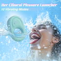 Liquid Silicone Soft Vibrating Cock Ring with Clitoral Stimulator, Pleasure Penis Ring Vibrator with Penetration Buffer Rings Set, Couples Adult Sex Toys for Men Women, MHYNNR Male Sex Toy Game