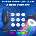 Wriggling Vibrating Butt Plug with 360° Rotation, Led Light Up Anal Plug Sex Toy, Prostate Massager Anal Male Adult Sex Toys for Men Couples, MF JHEEO App Remote Control Anal Dildo Vibrator Play