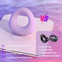 Couples Male Sex Bedroom Toys for Both Adult, Full Liquid Silicone Soft Penis Ring Vibrator, Couple Mens Women Sex Toy, 0.09LB Mini Long Distance APP Remote Control Kinky Sex Games for Men Erection