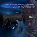 Vibrating Penis Sleeve Cock Ring, Penis Ring Vibrator Extender for Penis G Spot Stimulation, Couples Adult Sex Toys for Men Women, MHYNNR Girth Enhancer Sleeve Male Couple Sex Toy for Men Erection Sex