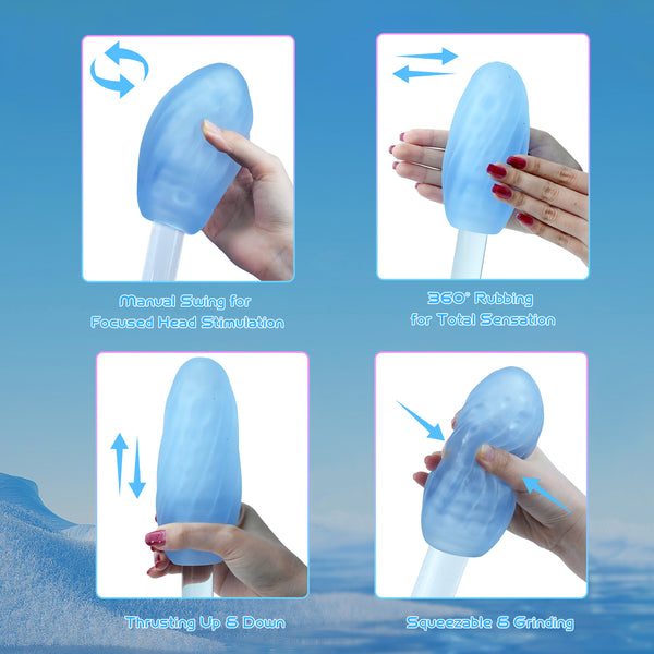 Dual-Texture Male Masturbator Adult Sex Toys for Men with Heating Rod & Storage Box, Blowjob Stroker Pocket Pussy for Men Masturbation, Penis Sex Toy, LITLLS Realistic Pocket Pussies Masturbators