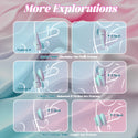 Liquid Silicone Soft Vibrating Cock Ring with Clitoral Stimulator, Pleasure Penis Ring Vibrator with Penetration Buffer Rings Set, Couples Adult Sex Toys for Men Women, MHYNNR Male Sex Toy Game