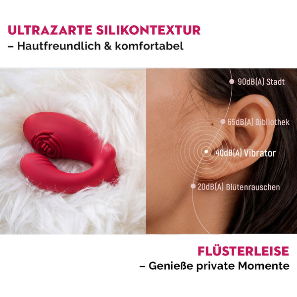 Sex Spielzeug für die Paare Frau Männer, Rose Mini G Punkt Vibration für Frauen, Vibratorensets für Frauen Klitoris mit Fernbedienung Leise, Vibrator App, BDSM Erotisches Sexspielzeug Spiele
