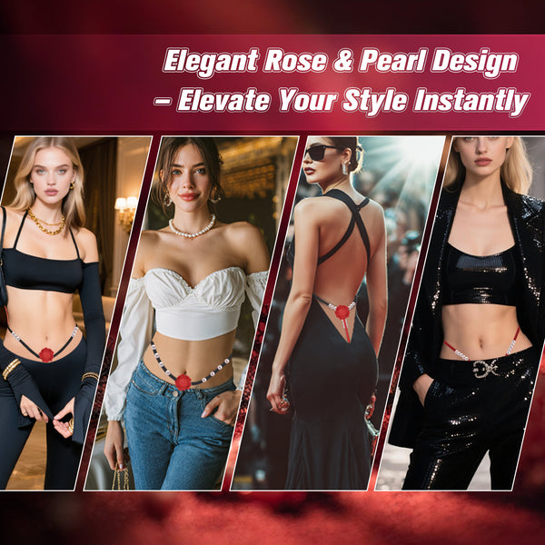 Women Couples Rose Pearl Thong Wearable Panty Vibrator, BDSM Grinding Vibrating Panties Couple Female Adult Sex Toys Games, App Remote Control Clitoral Vagina Taint Vibrator, Bondage Clitoris Sex Toy