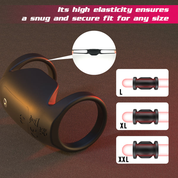 Vibrating Penis Sleeve Cock Ring, Penis Ring Vibrator Extender for G Spot Pleasure, Couples Adult Sex Toys Games for Men Women, QJWQJW Girth Enhancer Sleeve Male Kinky Sex Toy for Men Erection Sex
