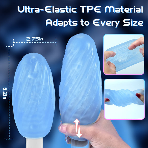 Dual-Texture Male Masturbator Adult Sex Toys for Men with Heating Rod & Storage Box, Blowjob Stroker Pocket Pussy for Men Masturbation, Penis Sex Toy, LITLLS Realistic Pocket Pussies Masturbators