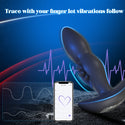 High Frequency Flapping Prostate Massager, Vibrating Butt Plug, App Remote Control Anal Plug Sex Toy, Anal Male Adult Sex Toys for Men Couples, MF JHEEO Anal Dildo Vibrator Play Juguetes Sexuales