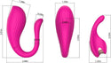 APP & Remote Control Vibrating Panties Wearable Vibrator, Healexcer Smartphones Dual Motors Adult Sex Toys for Women Couples Pleasure with Vibrating Ball 9 Stimulations, Couples Sex Products Games