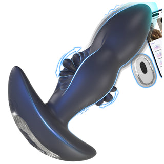 High Frequency Flapping Prostate Massager, Vibrating Butt Plug, App Remote Control Anal Plug Sex Toy, Anal Male Adult Sex Toys for Men Couples, MF JHEEO Anal Dildo Vibrator Play Juguetes Sexuales