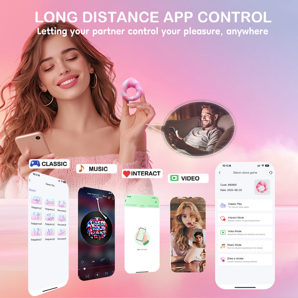 Vibrating Cock Ring with Clitoral Stimulator, Full Liquid Silicone Soft Penis Ring Vibrator Couples Male Adult Sex Toys, Mens Women Pleasure Sex Toy, APP Controlled Kinky Sex Games for Men Erection