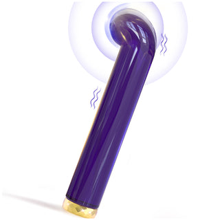 Bullet Vibrator Adult Sex Toys for Women – Curved Blue Glass Vibrator for Hot & Cold Play,Precision G Spot & Clitoral Stimulator with 10 Powerful Modes Yet Quiet, Waterproof Rechargeable Mini Personal Massager