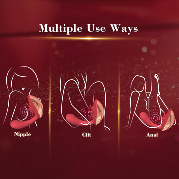 G Spot Vibrator with Tongue Licking Clitoral Stimulator, Women Adult Sex Toys, Flexible Female Clitoris Vibrators with 10 Licking Vibrating Modes, YUKZEN Rabbit Clit Sex Toy Dildo for Women Pleasure