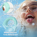 Full Liquid Silicone Soft Vibrating Cock Ring, 0.09LB Mint Green APP Pleasure Penis Ring Vibrator Couples Adult Sex Toys for Men Women, HOESDIK 10 Vibrations Male Couple Sex Toy Game for Men Erection