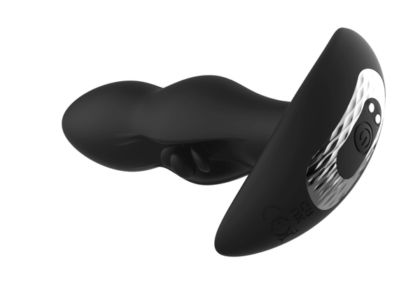 Vibrating Anal Butt Plug with Flapping Wings – 10 Vibration Modes, Dual Flap & Vibration Stimulation, Bullet Tip, Safety Base, Prostate Massager for Men Women Couples