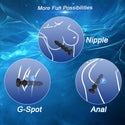 Thrusting Vibrating Prostate Massager Anal Butt Plug, Anal Male Adult Sex Toys for Men Women Couples, Remote Control Anal Dildo Vibrator, 10 Modes Anal Beads, HOESDIK Anal Training Sex Toy Game Play