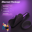 Adjustable Cock Ring with Vibrating Testicle Stimulator for Men Hands-Free Male Masturbation Vibrating Penis Training Device Adult Sex Toys for Men