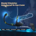 Anal Sex Toy Testicle Taint Stimulator with Adjustable Vibrating Cock Ring, Remote Control Vibrating Anal Butt Plug, Prostate Massager Penis Ring Vibrator for Men, Porinda Couples Male Adult Sex Toys