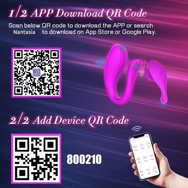 APP & Remote Control Vibrating Panties Wearable Vibrator, Healexcer Smartphones Dual Motors Adult Sex Toys for Women Couples Pleasure with Vibrating Ball 9 Stimulations, Couples Sex Products Games