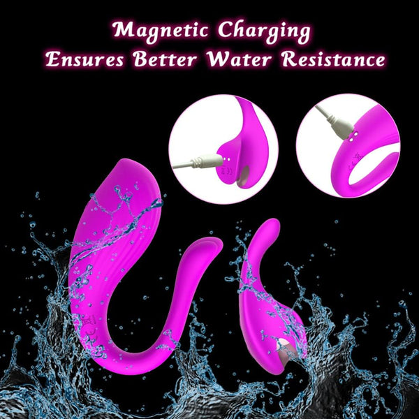 APP & Remote Control Vibrating Panties Wearable Vibrator, Healexcer Smartphones Dual Motors Adult Sex Toys for Women Couples Pleasure with Vibrating Ball 9 Stimulations, Couples Sex Products Games