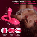 Riding Grinding Vibrating Dildo Vibrator, 360° Bend-to-Fit G Spot Anal Dildo with Clitoral Stimulator, Women Adult Sex Toys, App Remote Control Female Vibrator, Sex Saddle Dildo Mount for Chair Pillow