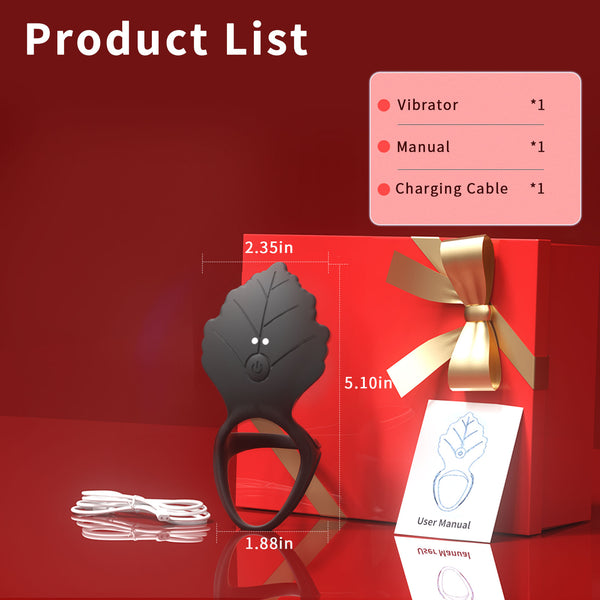 Vibrating Cock Ring with Clitoral Stimulator, 3 in 1 Pleasure Penis Ring Vibrator Couples Adult Sex Toys for Men Women, LITLLS 9 Vibrations Male Couple Sex Toy Game for Men Erection Sex Kinky