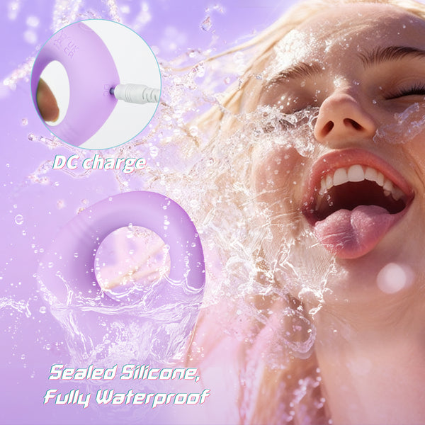 Couples Male Sex Bedroom Toys for Both Adult, Full Liquid Silicone Soft Penis Ring Vibrator, Couple Mens Women Sex Toy, 0.09LB Mini Long Distance APP Remote Control Kinky Sex Games for Men Erection