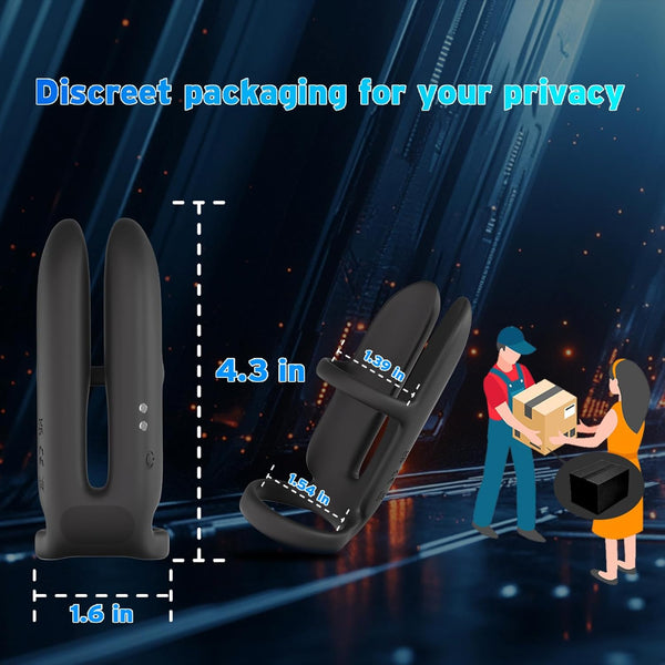 Vibrating Cock Ring Penis Sleeve for Support Delay G Spot Pleasure, Penis Ring Vibrator Extender, Couples Male Adult Sex Toys Games for Men Women, LITLLS Girth Enhancer Couple Mens Sex Toy Erection