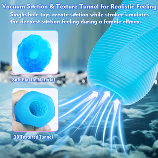 Male Masturbator Adult Sex Toys for Men - Spinning Textured Stroker Pocket Pussy for Men Masturbation, Ultra-Soft Stretchy Egg Penis Blowjob Sex Toy with Storage Box, Pocket Pussies Masturbators