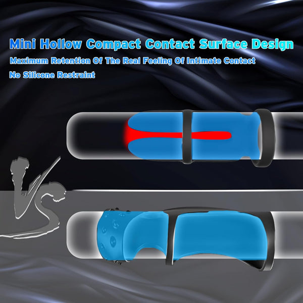 Vibrating Cock Ring Penis Sleeve for Support Delay G Spot Pleasure, Penis Ring Vibrator Extender, Couples Male Adult Sex Toys Games for Men Women, LITLLS Girth Enhancer Couple Mens Sex Toy Erection