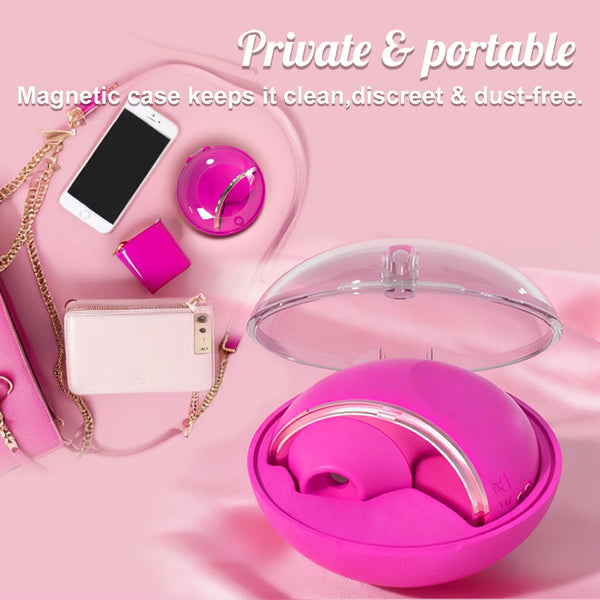 Clit Nipple Sucker, Sucking Vibrator for Woman with Discreet Dust-Proof Case, Suction Women Couples Adult Sex Toys, Female Small Silent Clitoral Stimulator with 10 Modes, YUKZEN Vibrador para Mujer