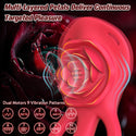 Rose Mini Wearable Vibrator with Finger Stimulator, Hands Free Vibrating Strap On Clitoral Massager, App Remote Control Adult Tools for Couples Women in Bed, ZOOPLOU Vagina Toy