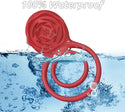 Vibrating Cock Ring with Rose Clitoral Stimulator, Pleasure Penis Ring Vibrator Couples Adult Sex Toys for Men Women, 7 Vibrations Male Couple Sex Toy, Light Rose