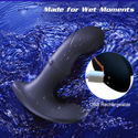 Wiggling Prostate Massager with Beaded Thrusting Ring, Vibrating Anal Butt Plug, App Remote Control Anal Male Adult Sex Toys for Men Women Couples, Fatdhu Anal Dildo Vibrator Sex Toy Game Play