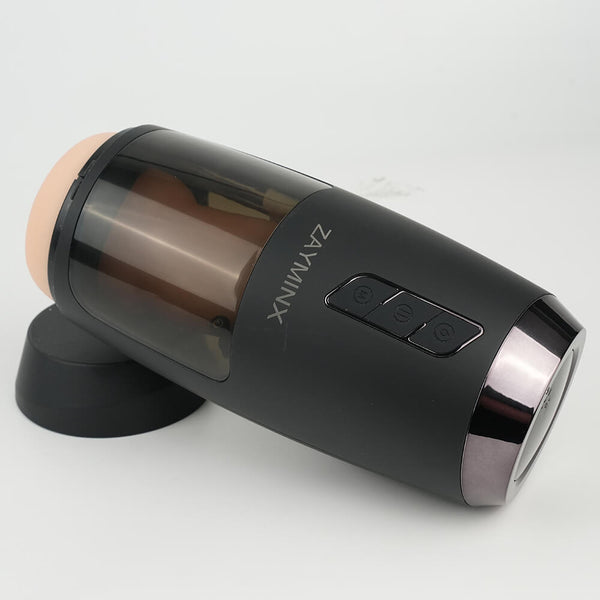 ZAYMINX Mens Sex Toys Male Masturbator, Vibrating Masturbator Squeezable Pocket Pussy for Men with 7.5" Depth Lifelike Textured Vagina, Plump and Soft Fleshy Masturbating Stroker Toys, Adult Sex Toys for Men