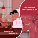 Suction Cup Dildo Mount Sex Saddle, Adjustable Strong Suction Strap On Harness Dildo Holder for Chair Swing
