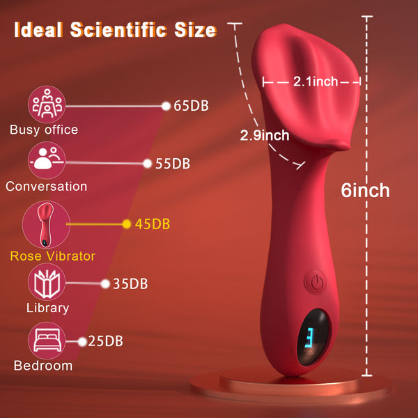 Vibrator Wand Women Sex Toys - 3 In 1 Clitoris Vagina Labia Vibrator, LCD Clitoral Stimulator 9 Vibration, Vibrating Nipple Bullet Female Adult Sex Toy, Healexcer Sexual Stimulation for Women Pleasure